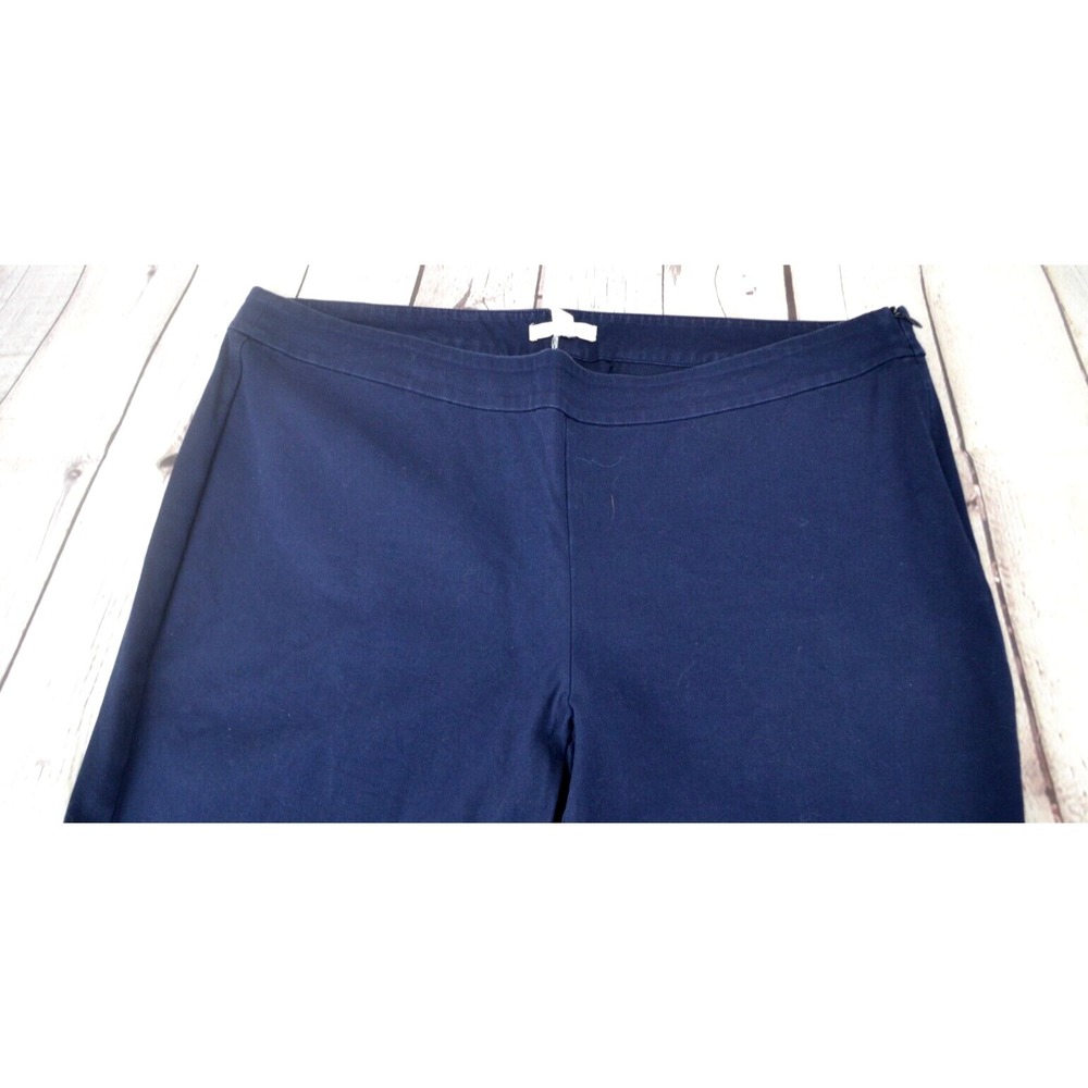EILEEN FISHER Women's Cotton Blend Dress Chino Pants - Zippered Ankle SIZE LARGE - Picture 6 of 10